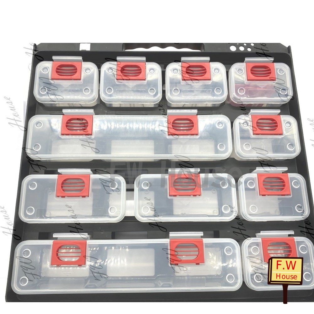 KT-936L 工具箱 收納盒 藥盒 PRO專業級零件收納盒 內盒11個 台灣製造 專利設計 零件收納盒-thumb