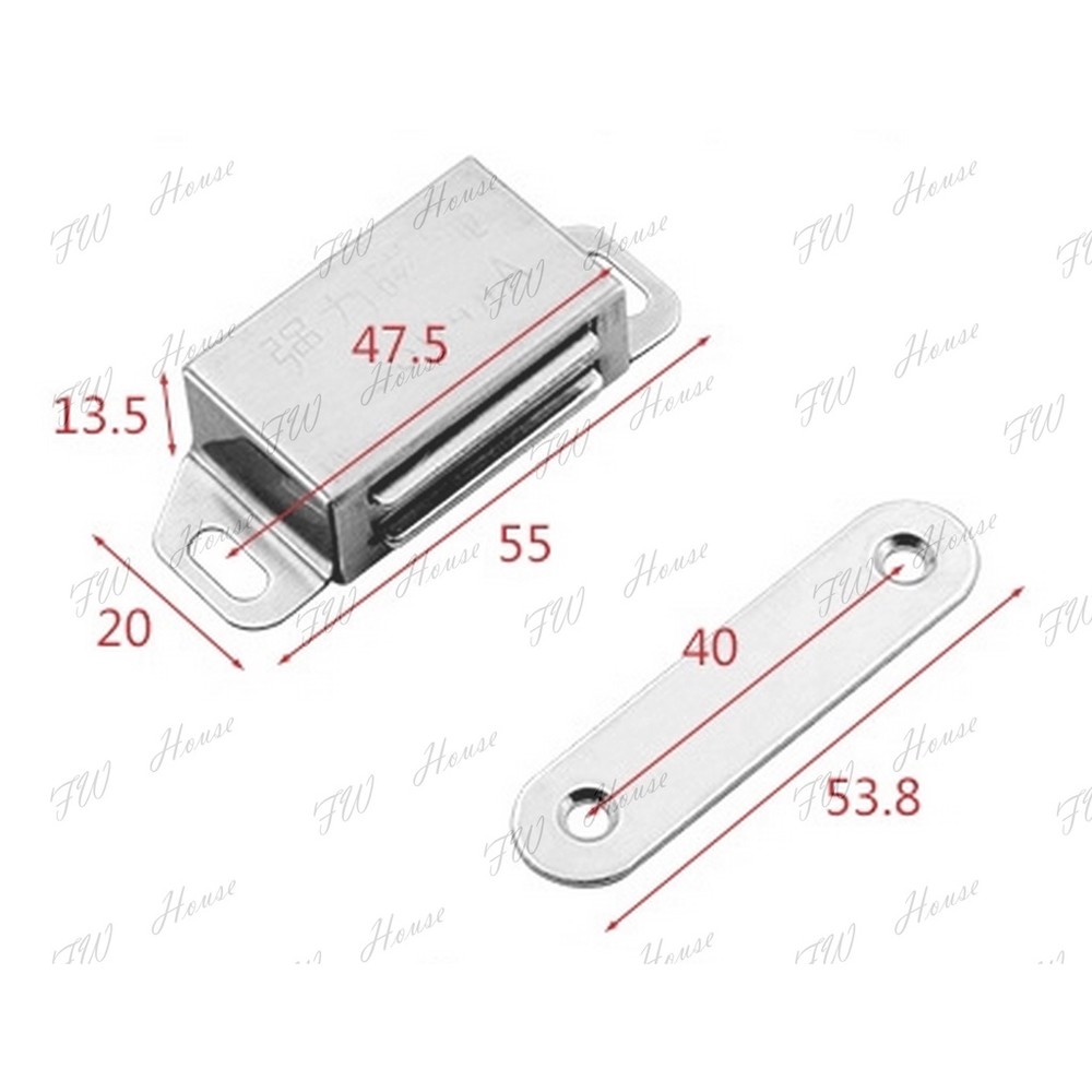 白鐵磁石 磁石 不鏽鋼強力門檔 白鐵材質 強力門檔 強力戶檔 磁吸 磁鐵 門檔 戶檔 櫥櫃 XT-thumb